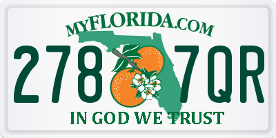 FL license plate 2787QR