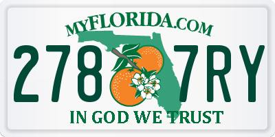 FL license plate 2787RY