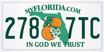 FL license plate 2787TC