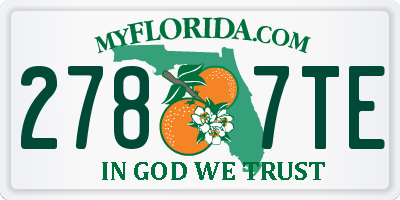 FL license plate 2787TE