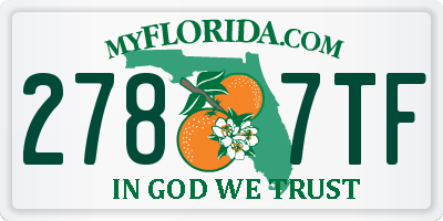 FL license plate 2787TF