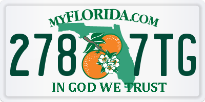 FL license plate 2787TG