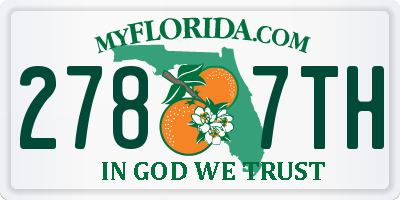 FL license plate 2787TH