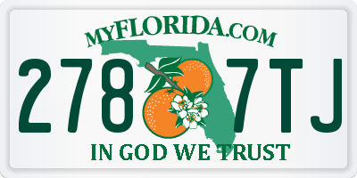 FL license plate 2787TJ