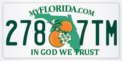 FL license plate 2787TM