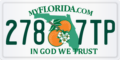 FL license plate 2787TP