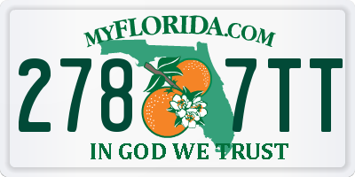 FL license plate 2787TT