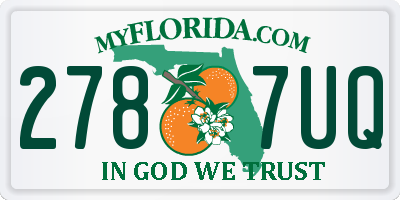 FL license plate 2787UQ