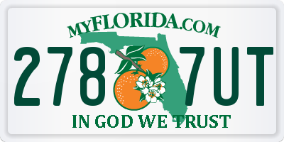 FL license plate 2787UT
