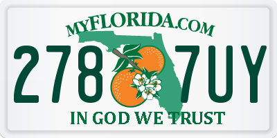 FL license plate 2787UY
