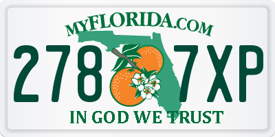 FL license plate 2787XP
