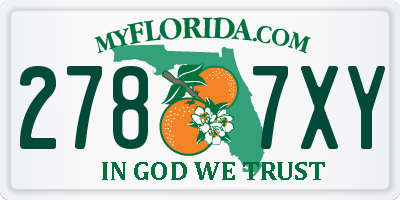 FL license plate 2787XY