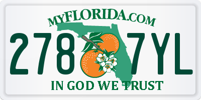FL license plate 2787YL
