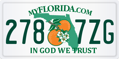FL license plate 2787ZG