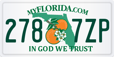 FL license plate 2787ZP