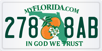 FL license plate 2788AB