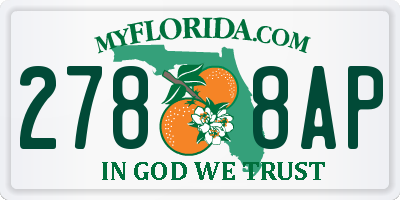 FL license plate 2788AP
