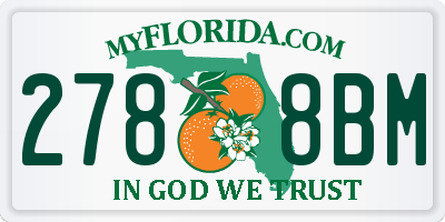 FL license plate 2788BM