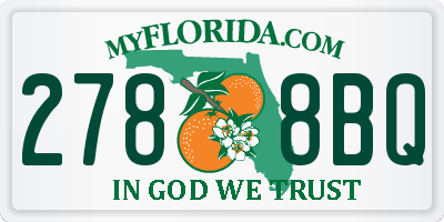 FL license plate 2788BQ