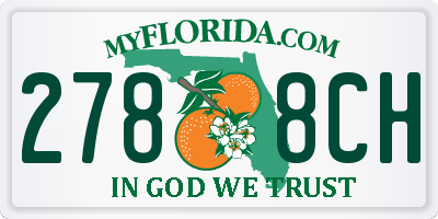 FL license plate 2788CH