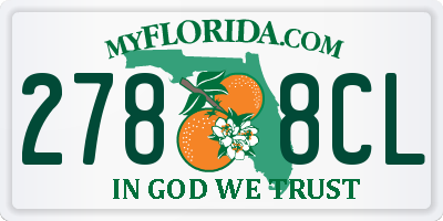 FL license plate 2788CL