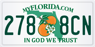 FL license plate 2788CN