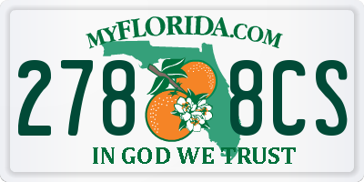 FL license plate 2788CS