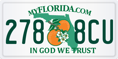 FL license plate 2788CU