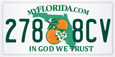 FL license plate 2788CV