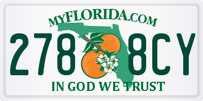 FL license plate 2788CY
