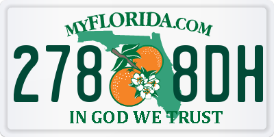 FL license plate 2788DH
