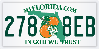 FL license plate 2788EB