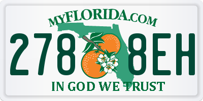 FL license plate 2788EH