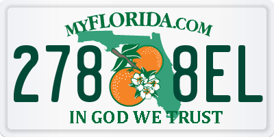 FL license plate 2788EL