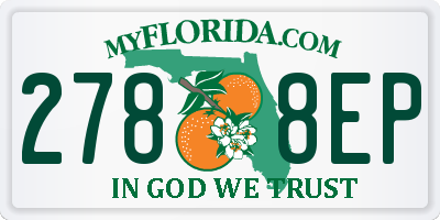 FL license plate 2788EP