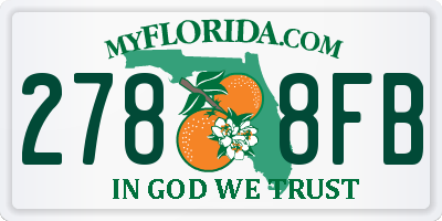 FL license plate 2788FB