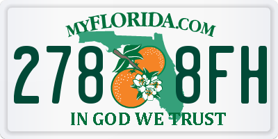 FL license plate 2788FH