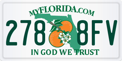 FL license plate 2788FV