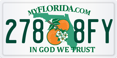 FL license plate 2788FY