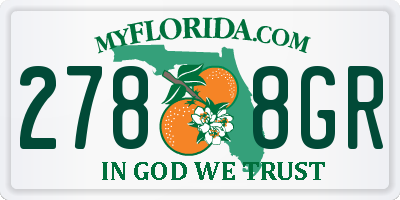 FL license plate 2788GR