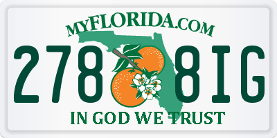 FL license plate 2788IG