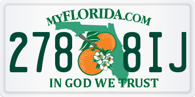 FL license plate 2788IJ