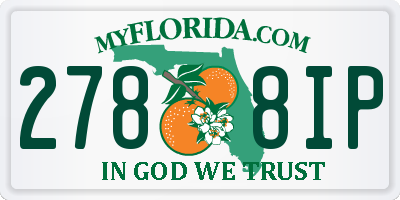 FL license plate 2788IP