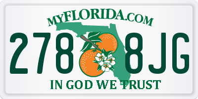 FL license plate 2788JG