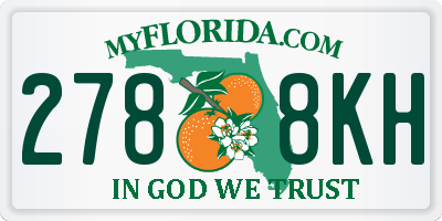FL license plate 2788KH