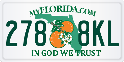FL license plate 2788KL