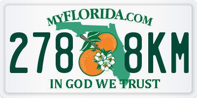 FL license plate 2788KM