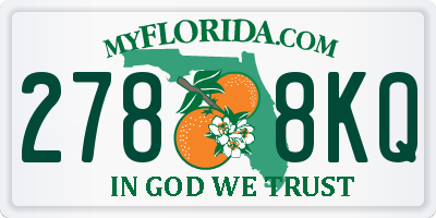 FL license plate 2788KQ