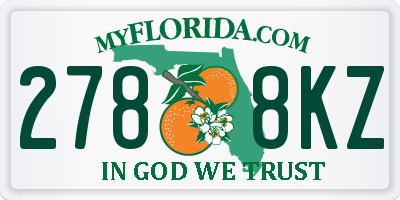 FL license plate 2788KZ