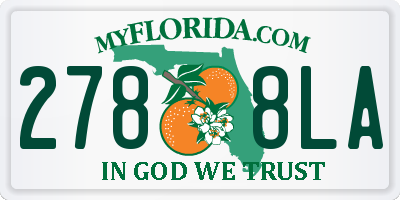 FL license plate 2788LA